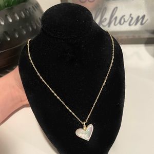 Kendra Scott white heart necklace